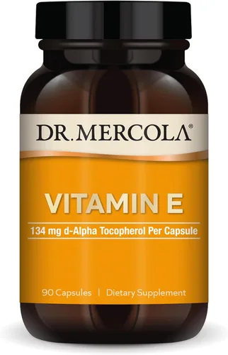 Vista 8 de Dr. Mercola Vitamina E - Apoya la piel sana y el estado antioxidante - Mezcla de tocoferoles y tocotrienoles - Sin OMG, sin gluten y sin soja - 30