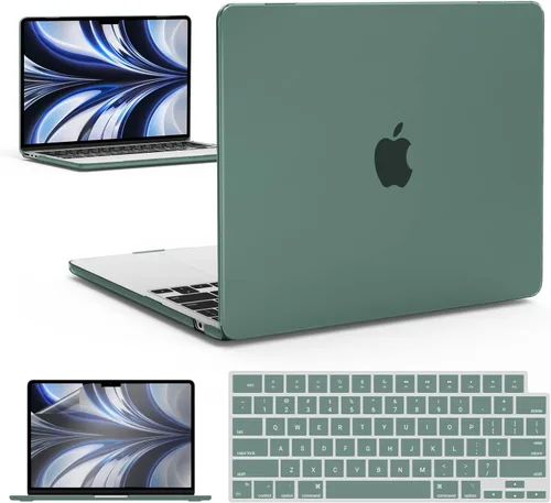 Vista 17 de IBENZER Compatible con MacBook Air 2025 2024 2023 de 15 pulgadas M4 A3241 M3 A3114 M2 A2941, funda rígida y cubierta de teclado y película