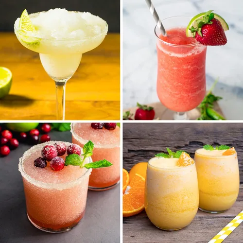 Vista 7 de Estación de preparación de bebidas congeladas Nostalgia Retro de 40 onzas - Máquina de granizado y raspador de hielo con mezcla automática