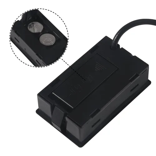 Vista 5 de Paquete de 2 mini termómetro digital higrómetro con sonda de temperatura interior medidor de humedad medidor LCD Fahrenheit pantalla higrómetro