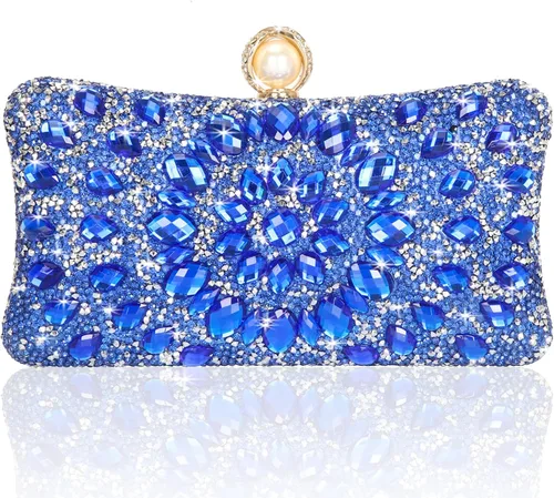 Vista 26 de Bolsos de Noche para Mujer, Bolsos de Mano de Lujo con Brillantes de Rincón Sparkly, Rhinestone, Luxury, Sparkly, Rhinestone, Luxury