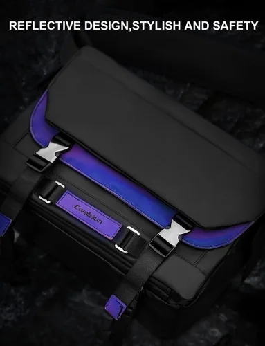 Vista 8 de Cwatcun Bolsa impermeable lateral para cámara de acceso rápido, DSLR/SLR/SLR/Bolsa de fotografía sin espejo con soporte de trípode para cámaras