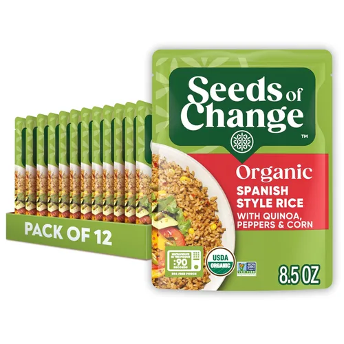 Vista 20 de SEEDS OF CHANGE Arroz basmati marrón orgánico certificado, alimentos orgánicos, bolsa de 8.5 onzas (paquete de 12)