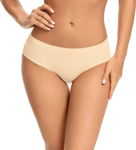 Vista 2 de voenxe Ropa interior hipster sin costuras para mujer, braguitas transpirables para mujer, bragas invisibles, ropa interior cómoda para mujer