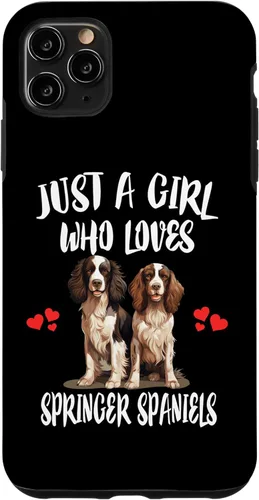 Vista 13 de Just A Girl Who Loves Springer Spaniels Dog Case for iPhone 17