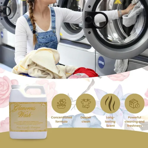 Vista 4 de Tyler Candle Company ICON Wash - Detergente fino para ropa de 16 onzas líquidas con bolsa de bolsa para secadora XL