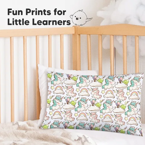 Vista 8 de KeaBabies Funda de almohada para niños pequeños de 13 x 18 pulgadas, funda de almohada de algodón orgánico para niños, niñas, funda de algodón suave