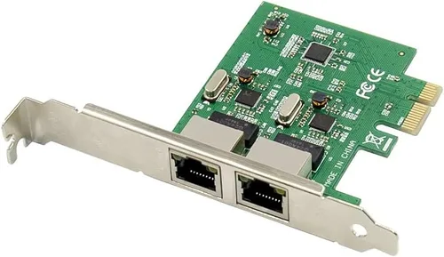 X-MEDIA XM-NA3820 PCI-E Adaptador de red de servidor/tarjeta de red de servidor Dual 10/100/1000Mbps Gigabit Ethernet PCI Express (PCIe x1) |