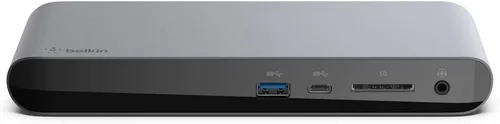 Vista 12 de Belkin Thunderbolt 3 Dock Pro con cable Thunderbolt 3 - Hub USB-C - Estación de acoplamiento USB-C para MacOS y Windows, 4K dual a 60Hz, velocidad
