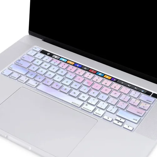 Vista 6 de MOSISO Funda de silicona para teclado compatible con MacBook Pro de 13 pulgadas M2 2023, 2022, 2021 2020 M1 A2338 A2289 A2251 y compatible