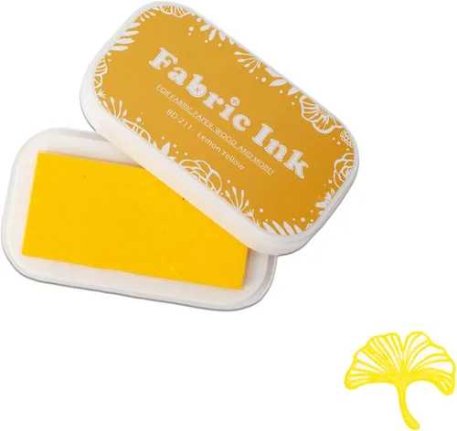 Vista 8 de Almohadillas de tinta para sellos de goma, almohadilla de sello para estampado de papel de madera y tela, almohadilla de tinta lavable de huellas