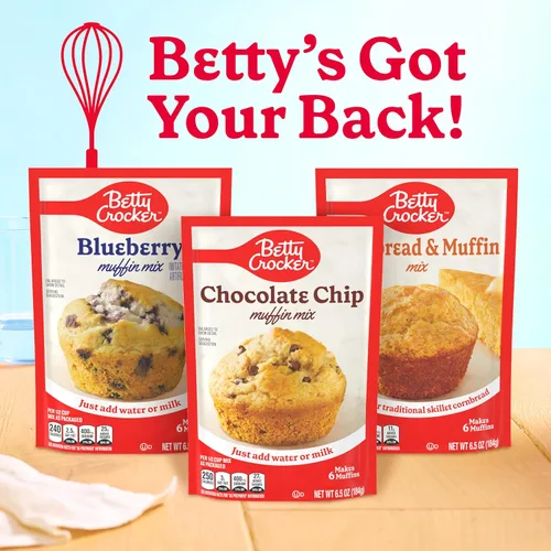 Vista 8 de Betty Crocker Mezcla de muffins de nuez de plátano, hecha con nueces, 6.4 onzas (paquete de 9)