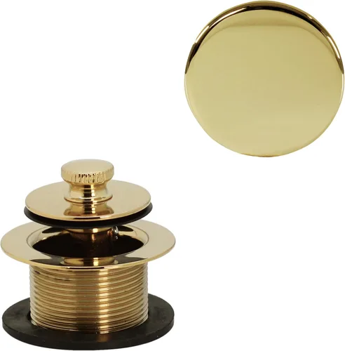 Vista 17 de Westbrass D94H-12A 1-1/2" NPSM - Drenaje de bañera con rosca gruesa y cierre con placa frontal ilusoria sin orificios, bronce antiguo