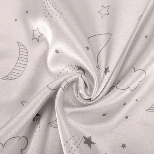 Vista 4 de Winmany Paquete de 2 fundas de almohada para niños pequeños, fundas de almohada de satén de seda de bebé de 19.3 x 14.2 in, fundas de almohada