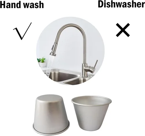 Vista 4 de Paquete de 6 moldes pequeños para popover, molde para pudín de Yorkshire, moldes para hornear profundos de aluminio, molde individual para mini