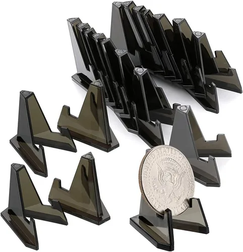 Vista 7 de Hipiwe - Soporte de caballete de acrílico transparente para exhibir monedas, Air-Tite, monedas, relojes de bolsillo, cápsulas, medallas