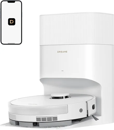 Vista 15 de DREAME D20 Air Plus Robot Vaccum and Mop Combo con succión de 20,000 Pa, tecnología antienredos, muelle de vaciado automático, limpieza profunda