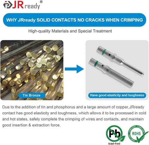 Vista 3 de JRready ST6320 - Kit de conectores Deutsch de 372 piezas, conector DT gris de 2 3 4 6 8 12 pines con contactos sólidos de tamaño 16 (20-14AWG)