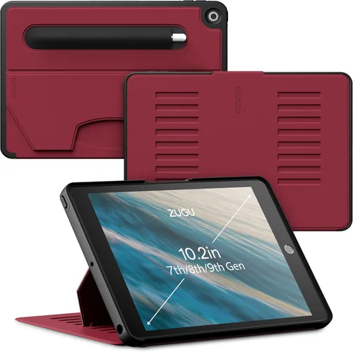 Vista 8 de ZUGU CASE Funda protectora para iPad de 7ª / 8ª / 9ª generación de 10.2 pulgadas (2021/2020/2019), diseño protector, delgado y elegante, soporte