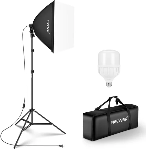 Vista 16 de NEEWER Kit de iluminación RGB equivalente a 180 W con control de aplicación y 9 efectos, paquete de 2 bombillas LED de 9 W 2700-6500K CRI93+