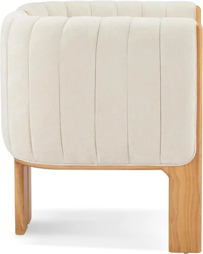 Vista 8 de Juego de 2 sillas de comedor, sillas de cocina modernas y elegantes con brazos y respaldo, sillas de mesa de comedor tapizadas con marco de madera