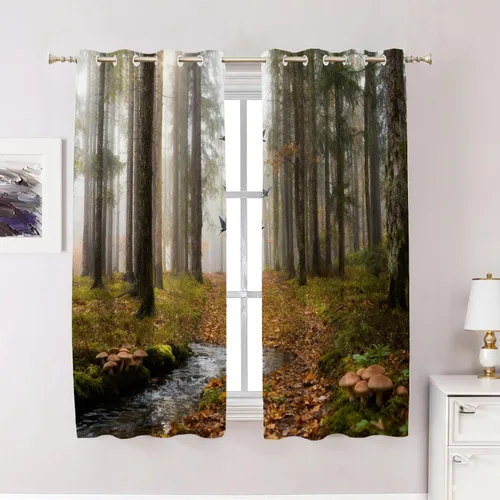 Vista 62 de Cortinas opacas de mármol abstracto blanco y gris para ventanas, cenefas opacas de poliéster multicapa para cocina, paquete de 2 unidades, 26 x 24