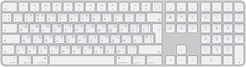 Vista 10 de Apple - Teclado Magic Keyboard con Touch ID y teclado numérico: Inalámbrico, Bluetooth, recargable. Funciona con computadoras Mac con Apple Silicon