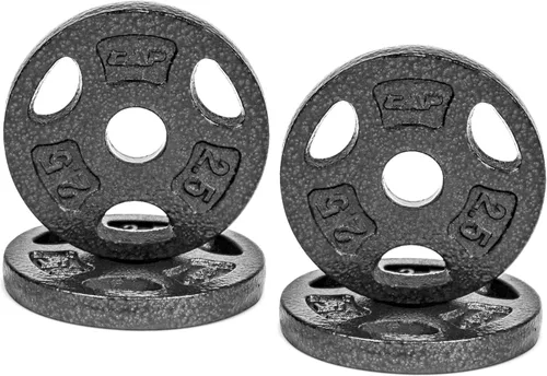 CAP Barbell Placas de peso de agarre estándar de 1 pulgada