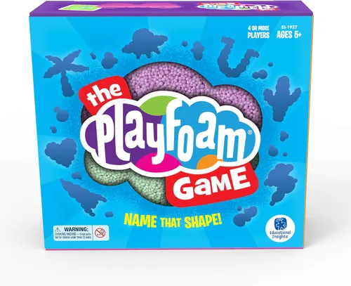 Educational Insights The Playfoam Family Game, un juguete de adivinanzas para esculpir con Playfoam original, para 4 o más jugadores, juegos de mesa