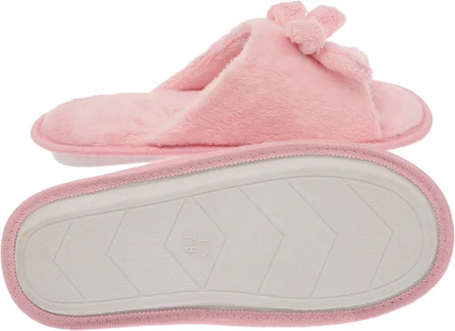 Vista 4 de Deluxe Comfort Pantuflas de espuma viscoelástica para mujer, talla 5-6, punta abierta, miman tus pies con una acogedora espuma viscoelástica