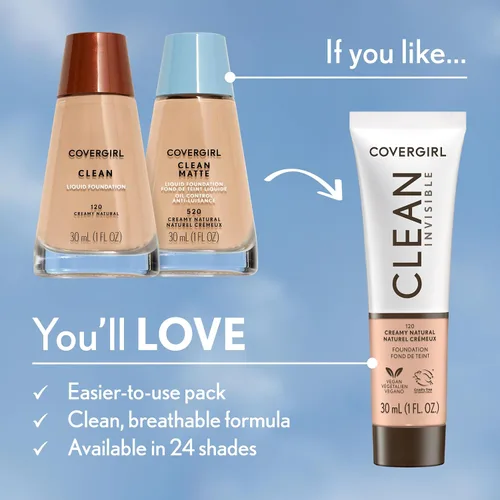 Vista 3 de CoverGirl Clean Maquillaje líquido control de aceite
