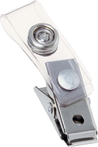 Vista 2 de GBC Swingline 1122897 - Clips para credencial de identificación, transparente, 100 unidades por paquete