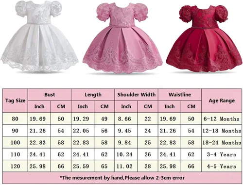 Vista 7 de NNJXD - Vestido de princesa de tul con flores, para usar en bodas, para niñas pequeñas y bebés