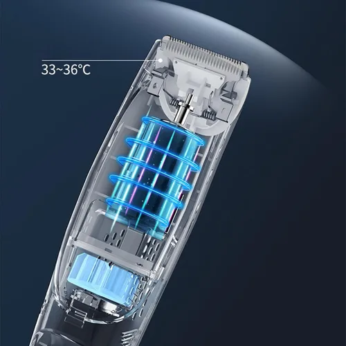 Vista 3 de Cortadora de pelo para bebés, afeitadora de pelo eléctrica, kit de corte de pelo para bebés, succión USB, seguridad y resistente al agua