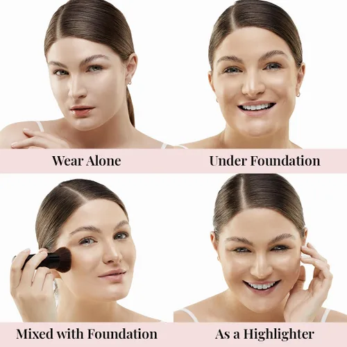 Vista 8 de Jerome Alexander MagicMinerals AirGlow Tinted Highlighting Night Mist, Aerógrafo Iluminador Hidratante Tintado Spray Petal Pearl