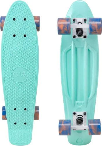 Cal 7 - Patineta cruiser mini de plástico completa de 22 pulgadas