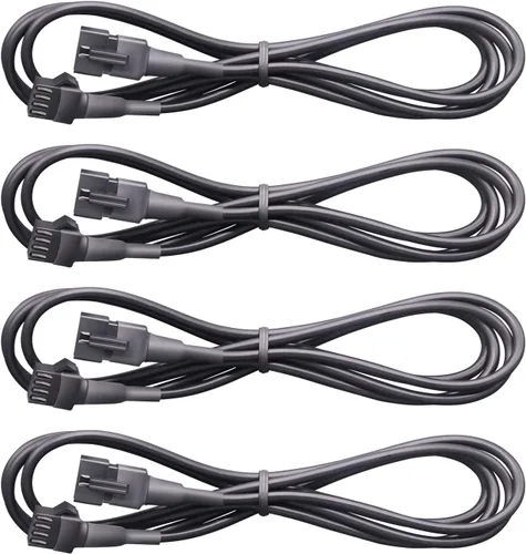 Vista 7 de Honalia Cable de Extensión de Luz de Roca Blanca Pura 4 PIEZAS, Cable de Extensión 47 Pulgadas 2 Pines, Luces LED Blancas de 6000K para Camiones UTV