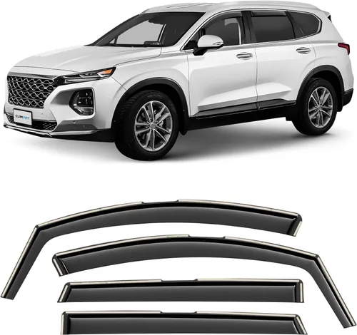 Vista 11 de CLIM ART - Deflectores de ventana de canal increíblemente duraderos para Jeep Cherokee 2014-2023, accesorios para autos de humo oscuro, viseras