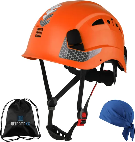 Vista 8 de UM ULTRAMAXX Safety Helmet Hard Hat, ANSI Z89.1 Approved Lightweight Vented Work Helmet, 6-Point Adjustable Ratchet Suspension Hardhat Ideal for