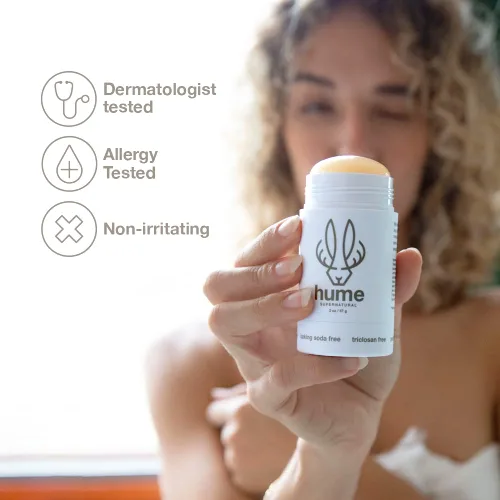 Vista 8 de Hume Supernatural Desodorante sin aluminio para mujeres y hombres - Neutral, duradera, fórmula para piel sensible, bloqueo de humedad, probiótico