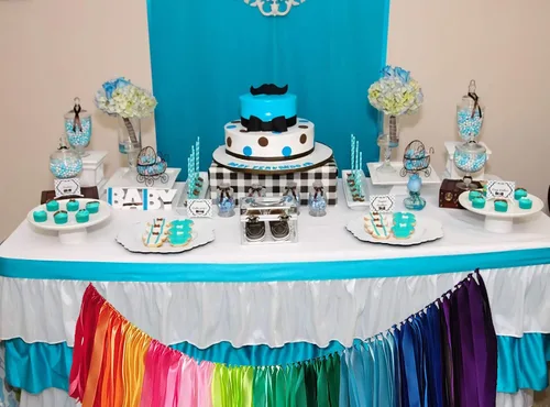 Vista 7 de Kingsnow Guirnalda de Cinta Arcoíris Pastel de 40 pulgadas para Baby Shower, Decoración de Fiesta de Cumpleaños, Guardería, Pancarta Arcoíris