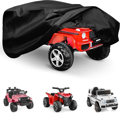 TOHONFOO Funda de auto de juguete para niños, 52 x 26 x 22 pulgadas, resistente al agua, para exteriores, cubierta de protección para ruedas