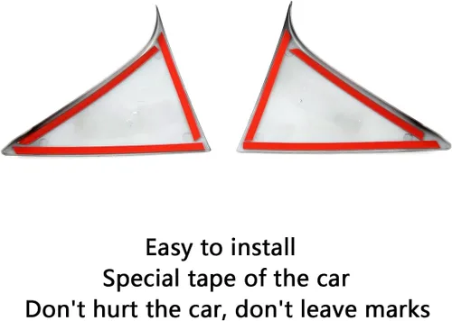 Vista 7 de Accesorios de coche para Honda HR-V HRV 2023 2024 alerón trasero lateral biselado cubierta de ventana (fibra de carbono negro) 2 piezas ABS