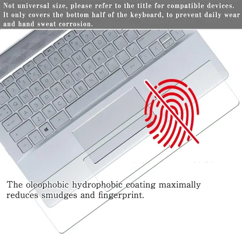 Vista 3 de Paquete de 2 protectores de película para teclado, compatible con Chuwi Laptop Laptop SE de 13.3 pulgadas, TPU Trackpad protector de piel