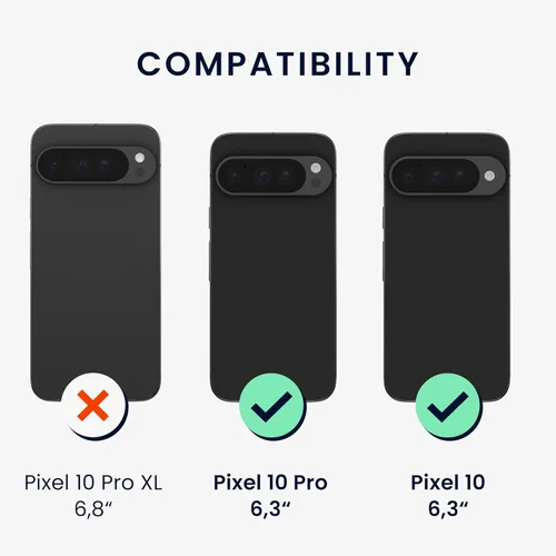 Vista 40 de kwmobile Funda Compatible con Google Pixel 6 Pro - Funda de teléfono de silicona TPU con acabado suave - Azul Arrecife