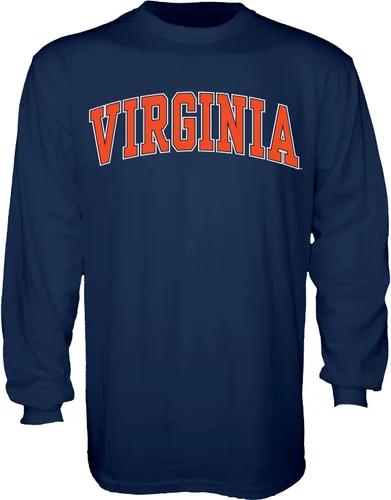 Vista 4 de Blue 84 NCAA Camiseta de Manga Larga para Hombre con Diseño Arqueado en Colores del Equipo