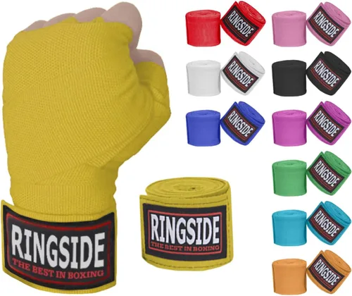 Vista 9 de Ringside estilo mexicano Muay Thai MMA Kickboxing Boxeo Mano Wraps (1par)