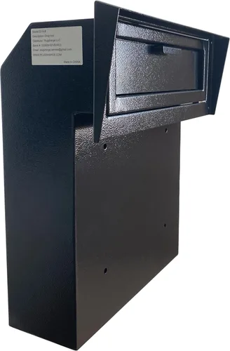 Vista 11 de Buzón resistente a la lluvia para puerta, buzón de acero galvanizado resistente a la intemperie para llaves, pagos y correo, caja segura a través