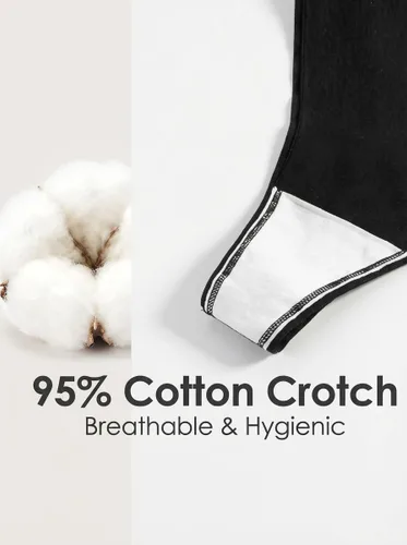 Vista 3 de GRANKEE - Tangas sin costuras transpirables para mujer, tangas que no se marcan, paquete de ropa