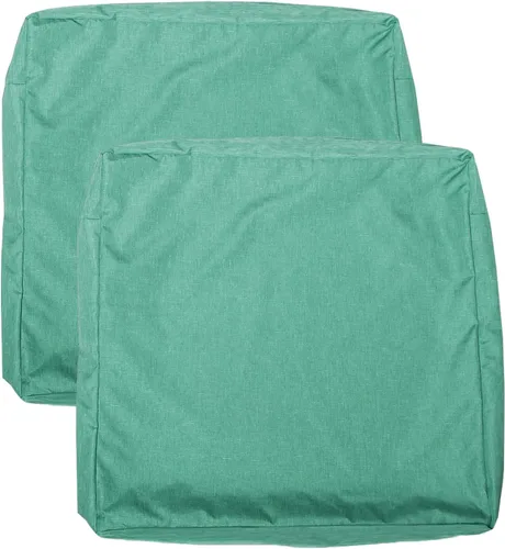 Vista 16 de Fundas de Cojines para Asientos de Patio, Fundas Deslizantes Lavables de Repuesto, Funda Impermeable para Cojín de Almohada de Silla de Muebles